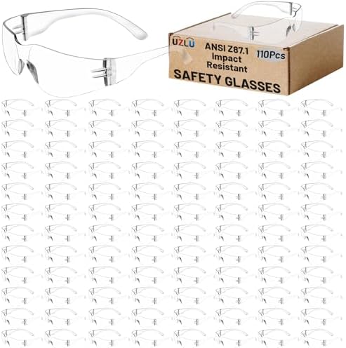 110 PCS Safety Glasses for Men Women, ANSI Z87.1 Eye Protection Glasses