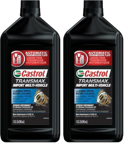 Castrol Transmax Import Multi-Vehicle Automatic Transmission Fluid - 1 Quart, Pack of 2