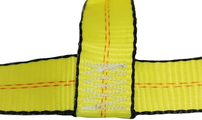 Mytee Products 2 Pack Tow Dolly Basket Straps with Flat Hook for 14"-19" Tires - 12,000 lbs Breaking Strength - Heavy Duty Wheel Net Auto Car Dolly Tie Down Straps for Universal Vehicle Towing