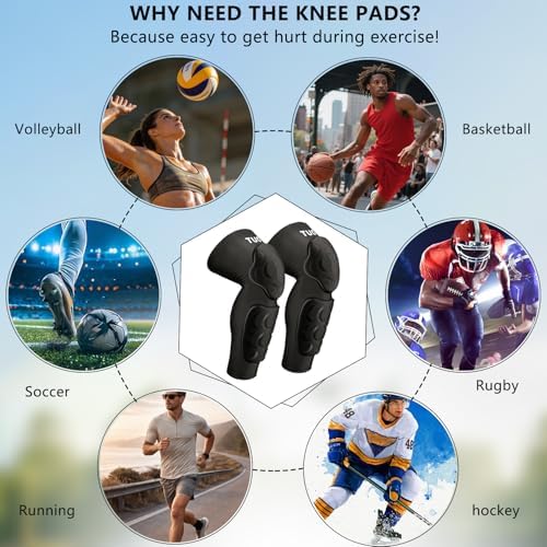 Eicolorte Knee Calf Pads with Shin Guard Protective Compression Leg Sleeves