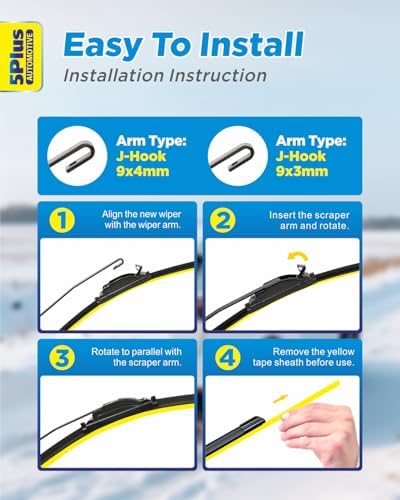 5 PLUS Wiper Blades fits Nissan TITAN 2017-2024 Bundle with Car Wash Towel
