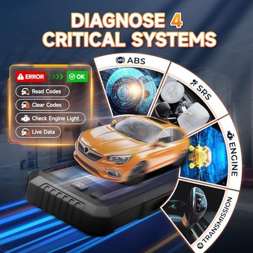 2026 FOXWELL NT614 Elite OBD2 Scanner, 4 Systems, 5 Resets Code Reader