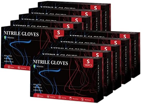 PROMEDIX P Nitrile Disposable Gloves,4mil-100 Count,Gloves Disposable Latex Free,Powder Free for Cooking,Household,Food safe