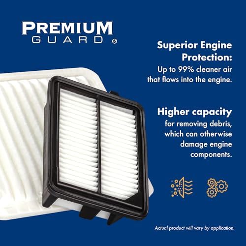 PG PA99194 Engine Air Filter | Fits 2017-2020 Hyundai Elantra 1.4L, 1.6L, 2.0L; 2019-2024 Kia Forte 1.6L, 2.0L
