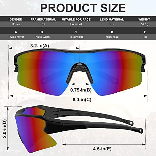 Safety Glasses for Men, Anti Scratch & UV Protection Work Glasses