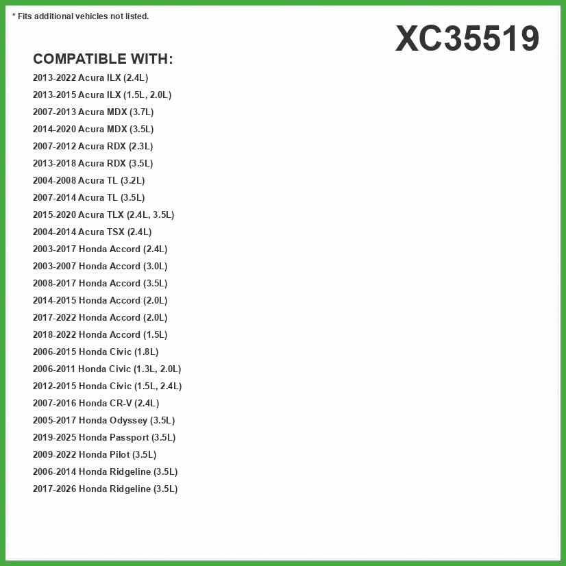 ECOGARD XC35519 Premium Cabin Air Filter | Fits 2003-2017 Honda Accord 2.4L; 2007-2016 CR-V 2.4L; 2006-2015 Civic 1.8L; 2009-2022 Pilot 3.5L; 2005-2017 Odyssey 3.5L