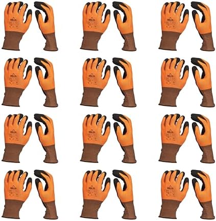 Malta Dynamics Safety Work Gloves – Nitrile Coated Ultra-Thin Work Gloves w/Cut Level A2 Protection, Touch Screen, OSHA/ANSI
