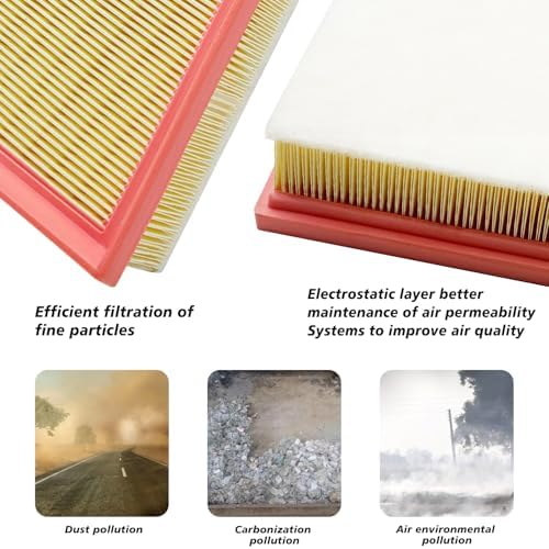 Cabin and Engine Air Filter Fits for 2024 2025 2026 Trax, 2021-2026 Trailblazer, 2020-2026 Encore GX, 2024-2026 Envista, Fits CF11966, CA12814, 42712666, JM966, JM2666