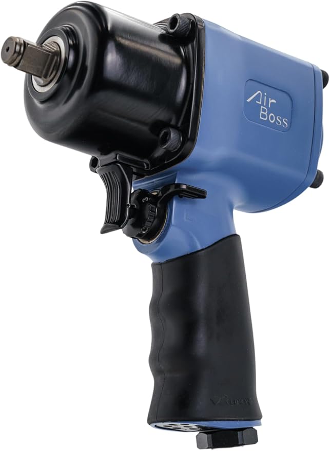Airboss AW-141P 1/2'' High Torque Air Impact Wrench 1,620 ft-lbs Breakaway Torque, Award Winning, Ultra Performance Design Steel Motor, 5.5lbs Heavy-Duty Automotive and Industrial Applications