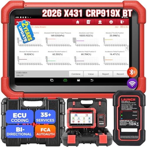 LAUNCH X431 CRP919XBT OBD2 Scanner, 2026 Wireless Bidirectional Scan Tool