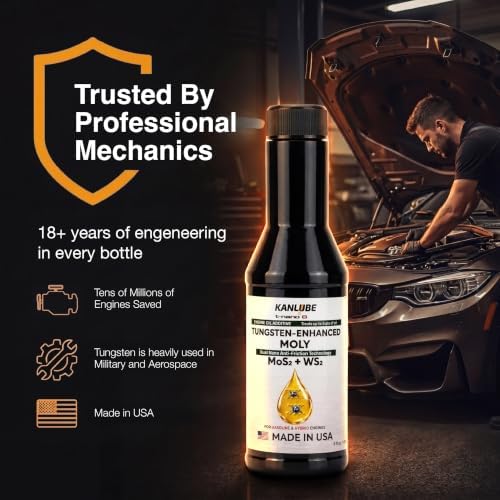Engine Oil Additive for Car - WS₂+ MoS₂ Anti-friction Engine Treatment