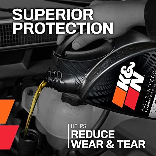 K&N Motor Oil: 5W-20 Synthetic Engine Oil: Premium Protection, High Mileage, 5 Quarts