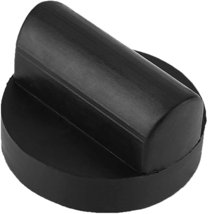 Qiilu Jack Pad Adapter Car Slotted Rubber Universal Floor Jack Pad Adapter Frame Rail Protector for RS