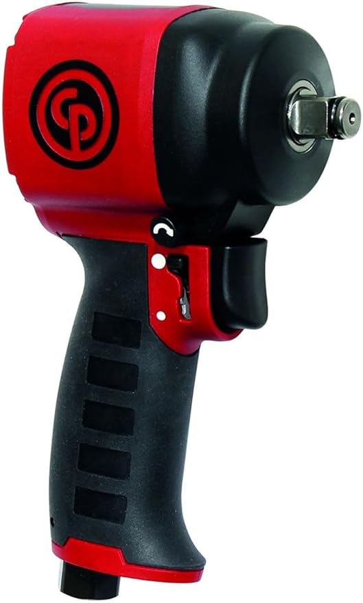 Chicago Pneumatic CP7732C - 1/2 Inch Air Impact Wrench, Pistol Handle, Max Torque Reverse Output 461 ft. lbf / 625 Nm, 9410 RPM, Single Hammer, Industrial Tool, Automotive