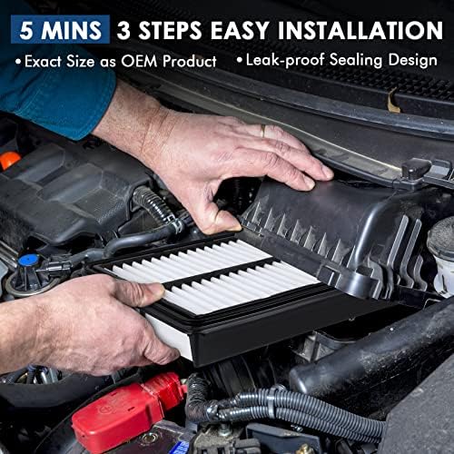 KURIMUP CA10013 Replacement Engine Air Filter, Efficient Filtration Offers 99% Air Purification, Fit for Honda Odyssey (2005-2010), Pilot (2009-2015), Acura MDX (2007-2009).