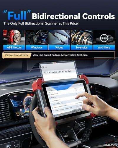 XTOOL D7 Bidirectional Scan Tool, 39+ Resets, ECU Coding OBD2 Scanner