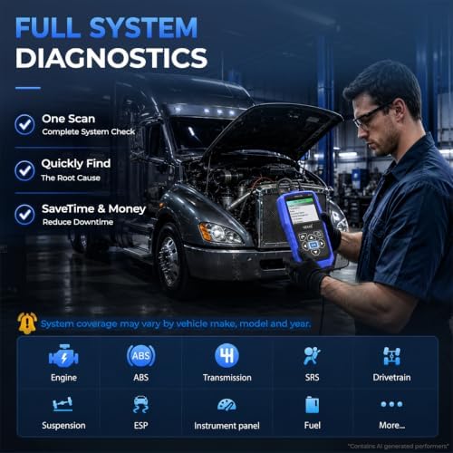 NEXAS NL102 Heavy Duty Truck Diagnostic Scanner for Diesel Trucks
