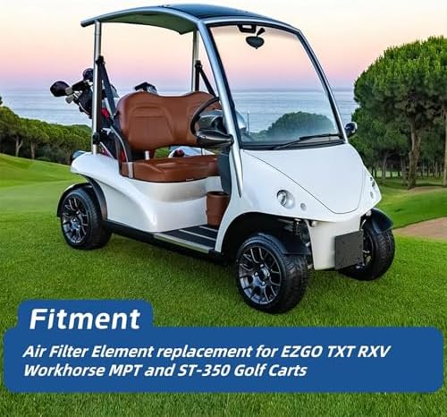 WFLNHB Air Filter replacement for EZGO TXT RXV Workhorse MPT and ST-350 Golf Carts