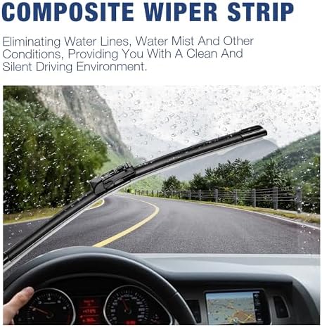 3 Wipers 26"/17"/14" Windshield Wiper Blades Replacement for Subaru Forester 2024-2019 Automotive Replacement Windshield Wiper Blades,26"+17" Windshield Wipers with 14" Rear Wiper Blade Set