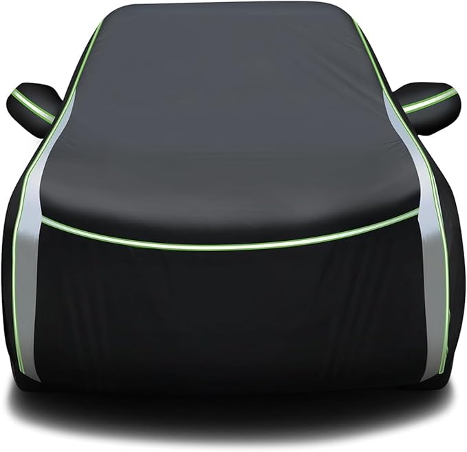 420D Car Cover for BMW X3/X3 M 2003-2024 2025 2026 All Weather SUV Car Covers for X3 Accessories Outdoor Waterproof UV Protection with Zipper & Reflective Safety Strips