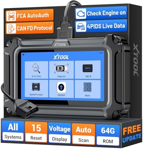 XTOOL D6 Full System OBD2 Scanner Diagnostic Tool with Lifetime Free Update