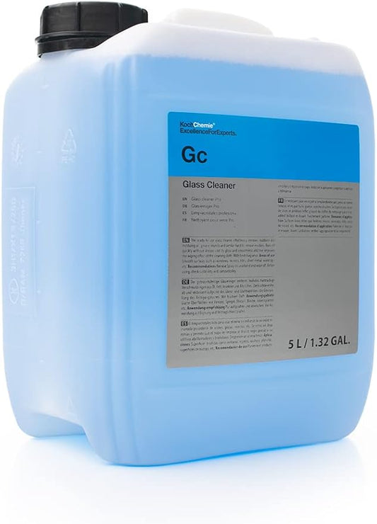 KOCHCHEMIE - Glass Cleaner - Effortlessly Removes Stubborn Dirt, Oil, Grease, Insects, and Residues; Ready-To-Use Streak-Free Formula; Gloss and Smoothness Additive; Fresh Fragrance (5 Liters)