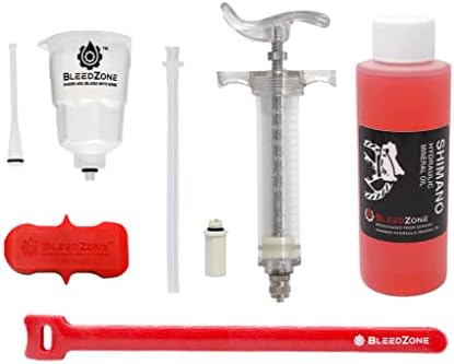 BleedZone Shimano Brake Bleed Kit with 120ml Mineral Oil for Road Bikes