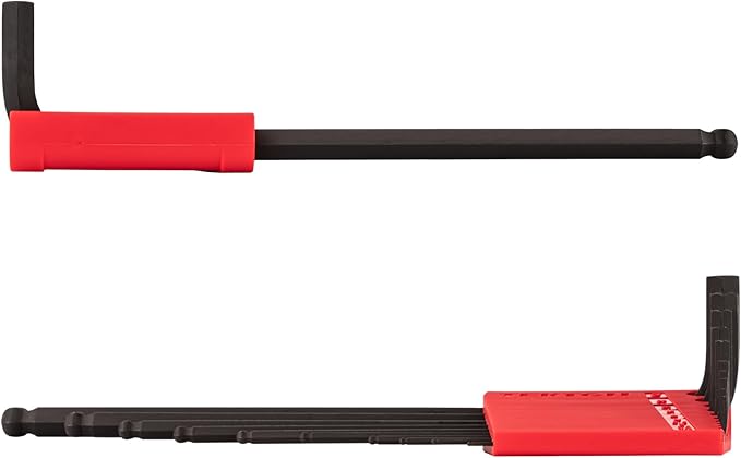 TEKTON Ball End Hex L-Key Set with Holder, 10-Piece (1.3-10 mm, Common Sizes) | KLX91202