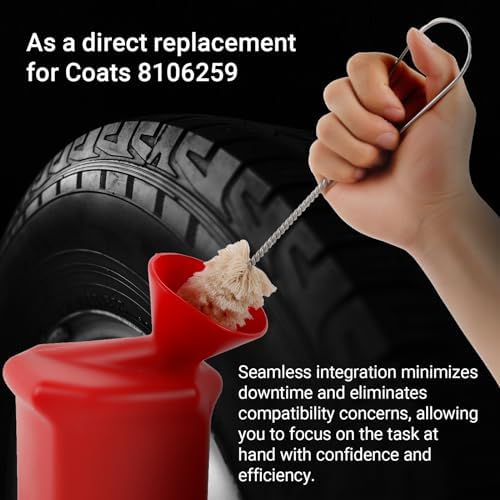 Calvana Tire Lube Bucket Kit, 3 Swabs, 11.5" Angled Handle, Coats Changers