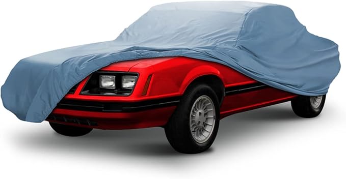 iCarCover Premium Car Cover for 1974-1978 Ford Mustang Coupe Convertible GT Mach 1 Fastback Heavy Duty Waterproof All-Weather Automobiles Custom Fit Indoor Outdoor UV Snow Protection Covers