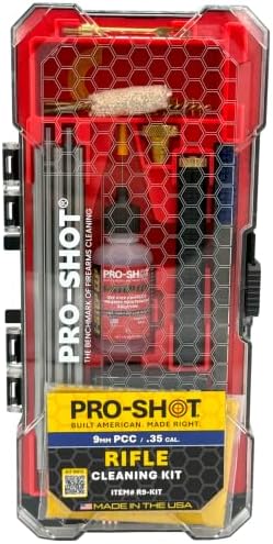 Pro-Shot Gun Cleaning Kits: Universal, Rifle, Pistol, and Shotgun Cleaning Kits with Premium Stainless Micro-Polished Rods, Brushes, Jags, Patches, CLP & Grease – Made in USA