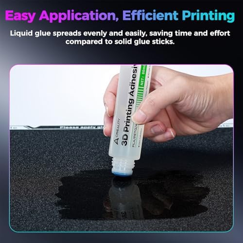 Creality 3D Printer Bed Adhesive Glue 2PCS, Build Plate 3D Print Glue Stick, Avoid Warping for Printing PLA,TPU,ABS,PETG on Hot Bed, Strong Adhesion, No Residue, Durable Than Glue Stick - 160ML