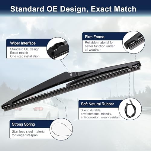 X AUTOHAUX 280mm 11 Inch Rear Windshield Wiper Blade for Toyota IQ Prius V