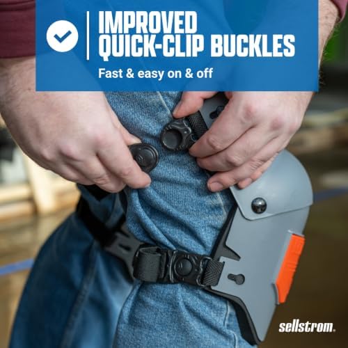Sellstrom KneePro Professional Construction Kneepads for Work - Men & Women