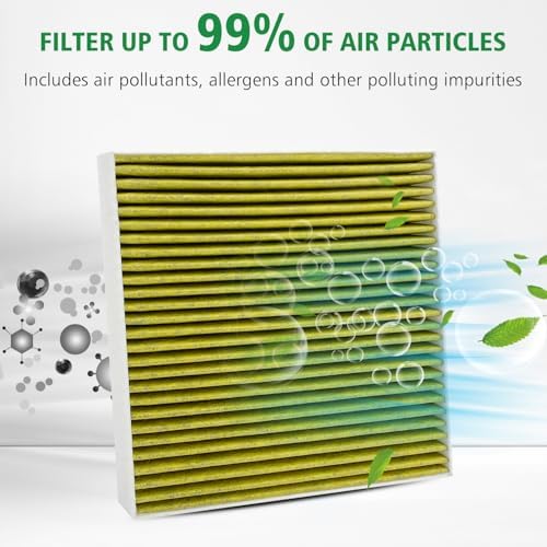 Capume 2PCS Cabin Engine Air Filter JM802 JM726A Kits Fits for MDX 3.5L 2022-2026, Pilot 3.5L 2023-2026, Replacement for CF11182, 80292-TF0-G01, 1722061AA00