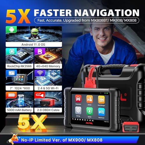 Autel Scanner MaxiCheck MX808S, 2026 US Ver of MaxiCOM MK808S MK808Z