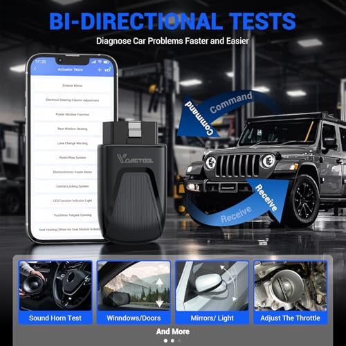 VDIAGTOOL D100 OBD2 Diagnostic Tool, Bidrectional Scan Tool, All System