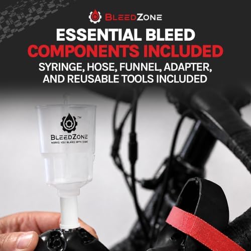 BleedZone Hydraulic Brake Bleed Kit, Shimano Compatible, 60ml Mineral Oil