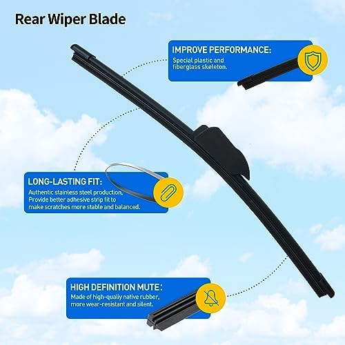 Rear windshield wiper set- Replacement for Kia NIRO 2017-2022