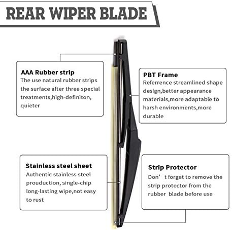 Rear Wiper Arm Blade for Dodge Journey 2009-2020 Scion XB 2008-2015