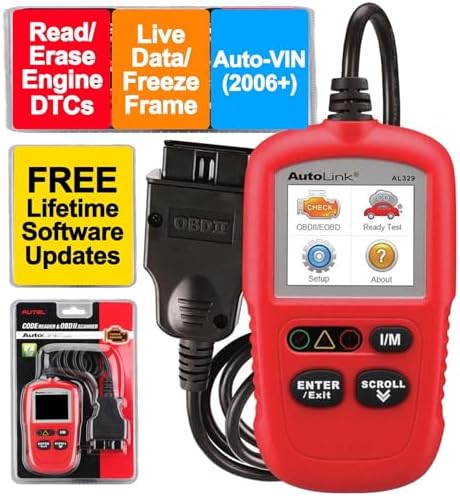 Autel OBD2 Scanner AL329, Vehicle Check Engine Code Reader