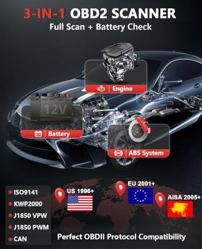 Autel OBD2 Scanner AutoLink AL549, Car Check Engine Code Reader with ABS, Car Battery Tester & Alternator Tester, Plug and Play, Upgrade Ver. of AL519 AL319 AL329 ML519 OBDII CAN Diagnostic Scan Tool