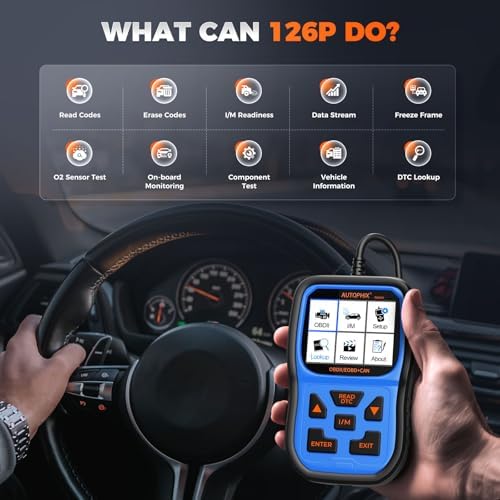 AUTOPHIX OM126P+ OBD2 Scanner for Check Engine Light & Live Data