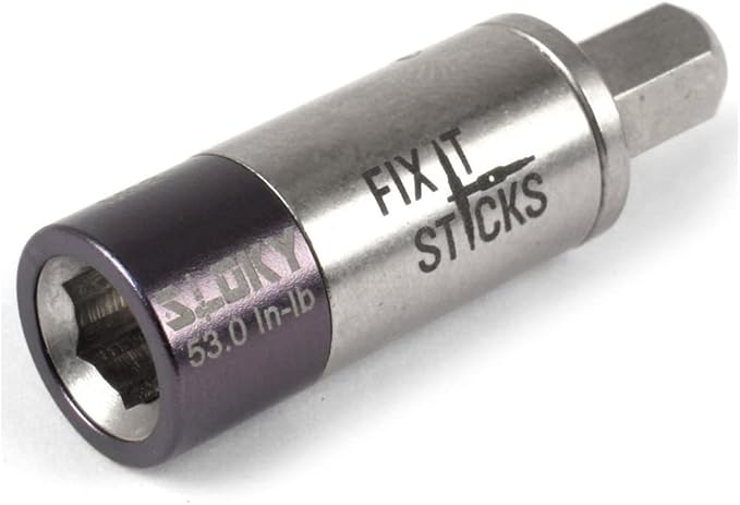 Fix It Sticks Field Hunting Outdoors Gun Maintenance Adjustable Fits 1/4in Bit T-Way Wrench Small Torque Limiter, 53 in-lb