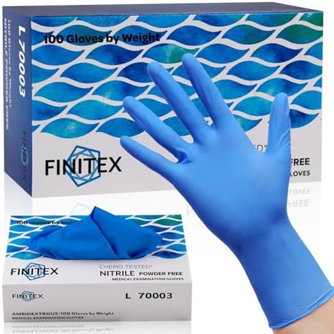 FINITEX Nitrile Disposable Medical Exam Gloves 4mil 100PCS Food Glove