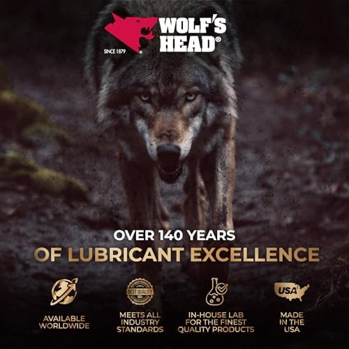 Wolf’s Head Red Grease NLGI #2 (836-88301-91) Premium Tacky Red Grease for Long-Lasting Lubrication, High Temp Protection & Heavy Duty Wheel Bearing/Chassis Use – Made in USA – 14 oz Tube, Pack of 10