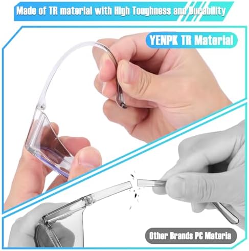 4 Pack Safety Glasses Goggles For Women Anti Fog, Cute Protective Eyewear for Nurses, ANSI Z87+ Anti-Blue Light