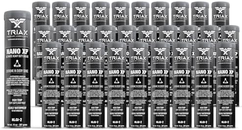 TRIAX Nano XP Grease Ultra Heavy Duty | Moly, Tungsten & Graphite | Wheel Bearings | 5th Wheel | High Temp (14 Oz; 30 Pack)