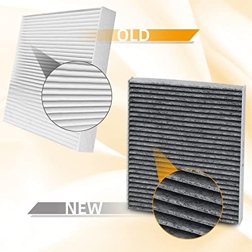 6091C (CF11966) Cabin Air Filter W/Activated Carbon Compatible With Chevry Silverado 1500/2500Hd/3500Hd 19-25, Gmc Sierra 1500 2029-2025,Buick Envision 16-25, Cadillac Ct4/Ct5/Xt6 20-25.
