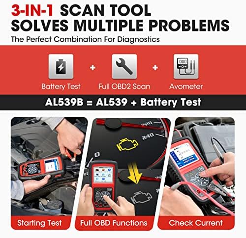 Autel AL539B OBD2 Scanner Battery Tester, 2.0 of AL519 AL539 Code Reader